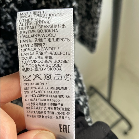 Suncoo Paris Black & White Tweed  Mini Dress - Picture 7 of 13